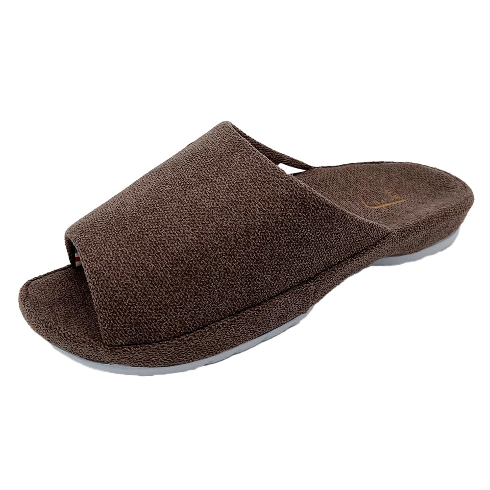 Houstable.(ハウステーブル) Men's Modern Slipper, Braun, 22.5 cm