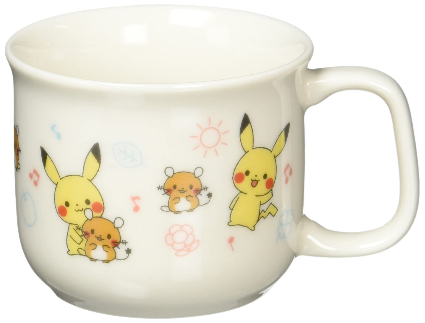 Kaneshotouki 050142 Pokemon Mug, Approx. 3.1 inches (8 cm), Made in Japan, White