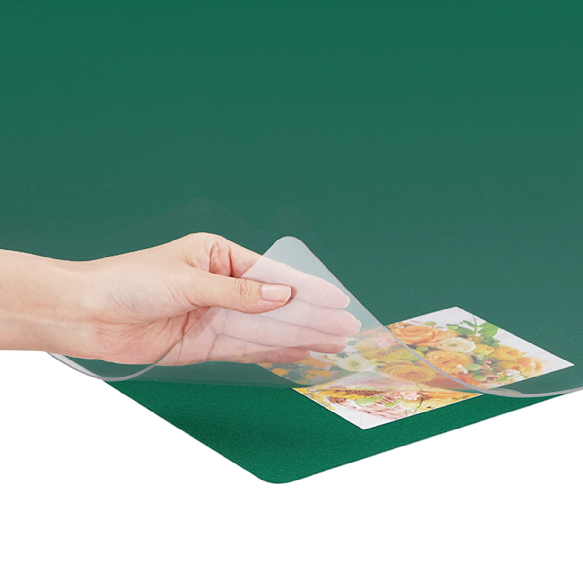 Plus 41-350 Desk Mat, Compatible with Mouse, Single Sided, Non-Transfering, Glossy, Thick, Underlay Included, 40.9 x 24.4 inches (1045 x 620 mm)