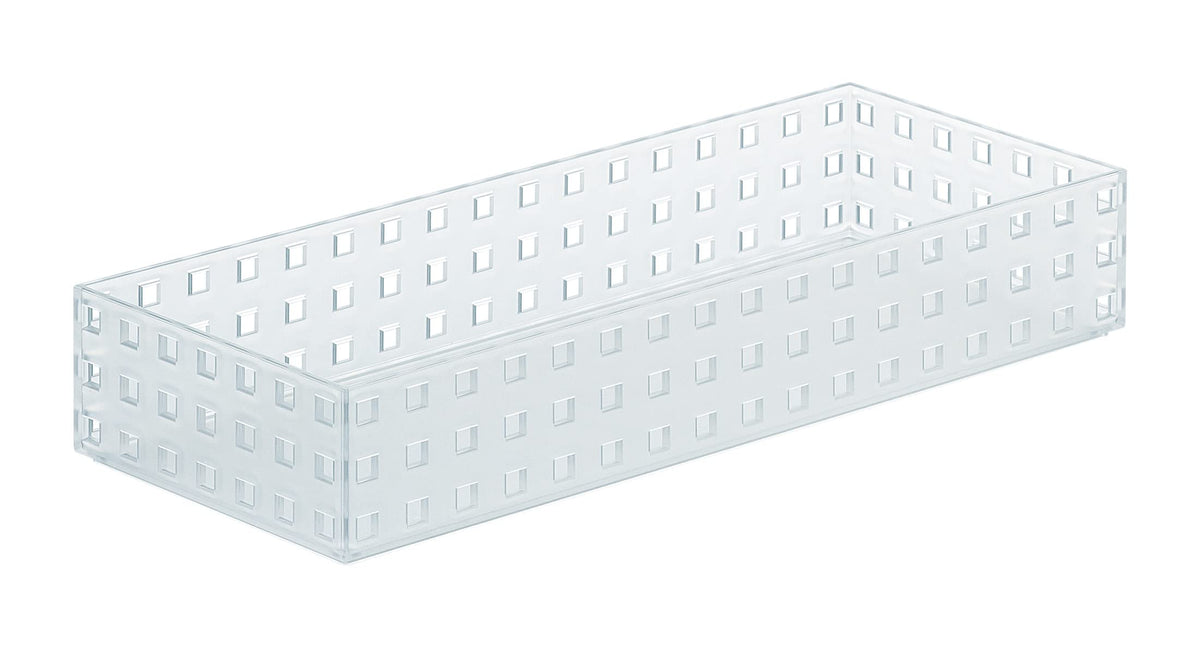 like-it 9023 Kitchen Storage Case, Bricks, 13.8 inches (350 mm), Middle, M, Approx. Width 5.5 x Depth 13.8 x Height 2.5 inches (14 x 35 x 6.3 cm), Clear, Made in Japan, Stackable, Accessory Storage