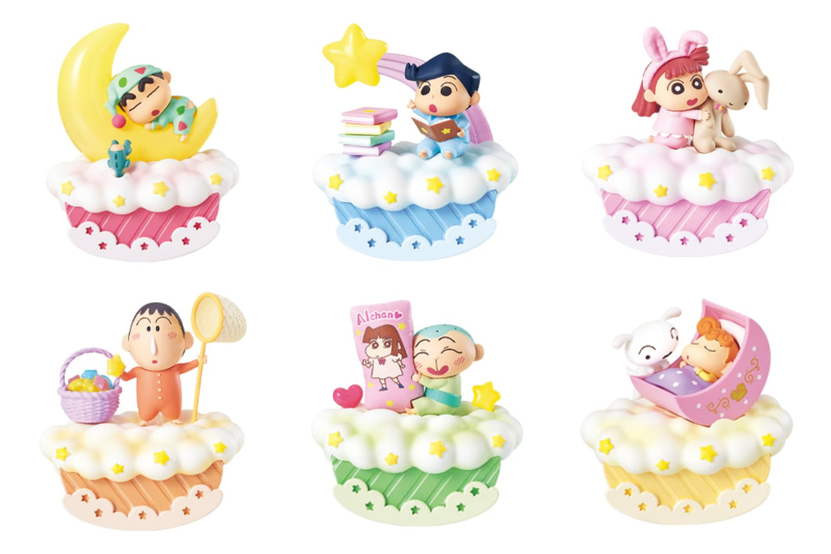 Reement Crayon Shin-chan Sleepwear Night, 1 Box, Approx. H 4.5 x W 2.8 x D 2.8 inches (115 x 70 x 70 mm), PVC