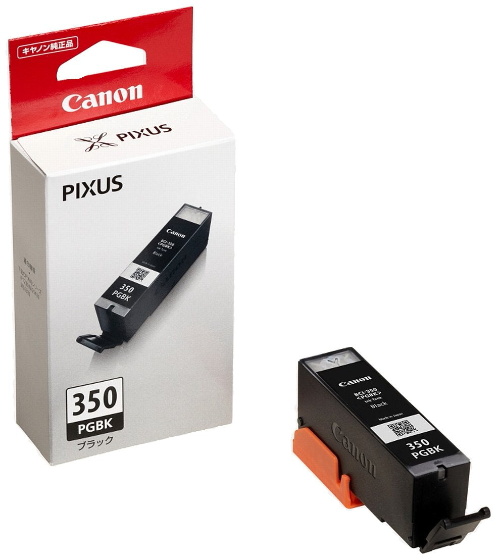 Genuine Canon BCI-350PGBK Ink Cartridge, Pigment Black, Standard Type
