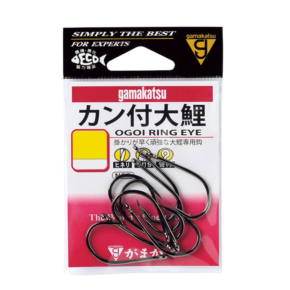 Gamakatsu Large Carp Hook with Can (NSB) No. 19 Fishing Hook