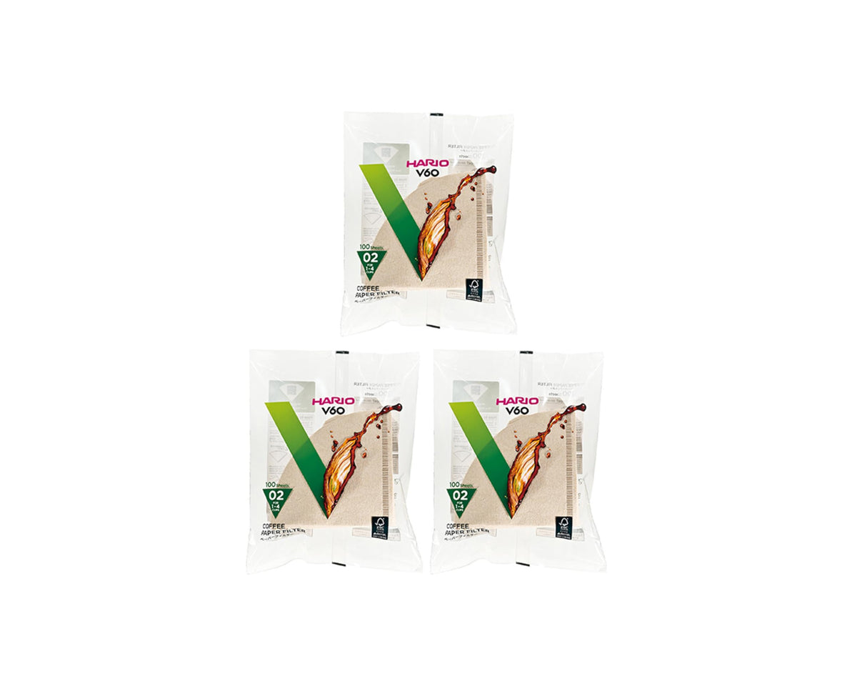 Hario V60 Paper Coffee Filter, Size 02, Natural, 300ct