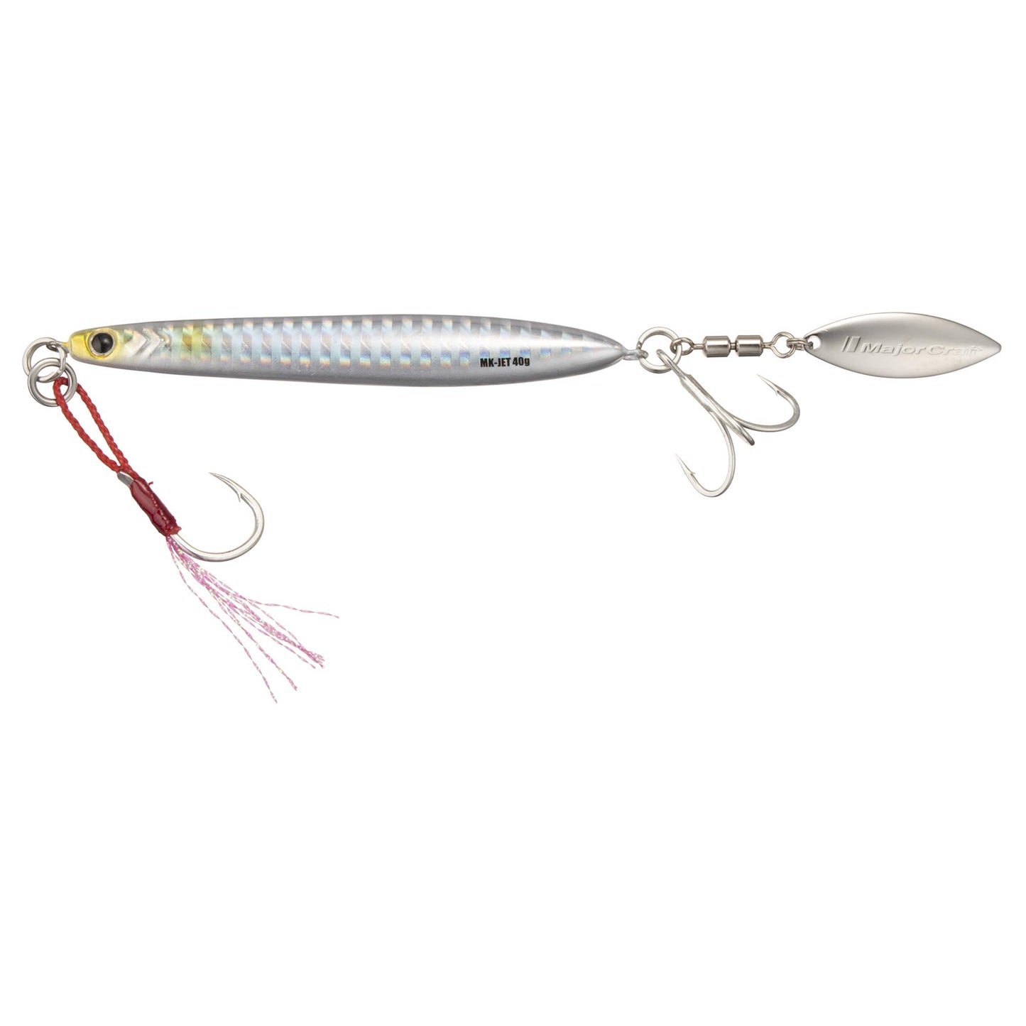 Major Craft Maki Jig Jet, Metal Jig, 1.4 oz (40 g), Silver #8 Lure