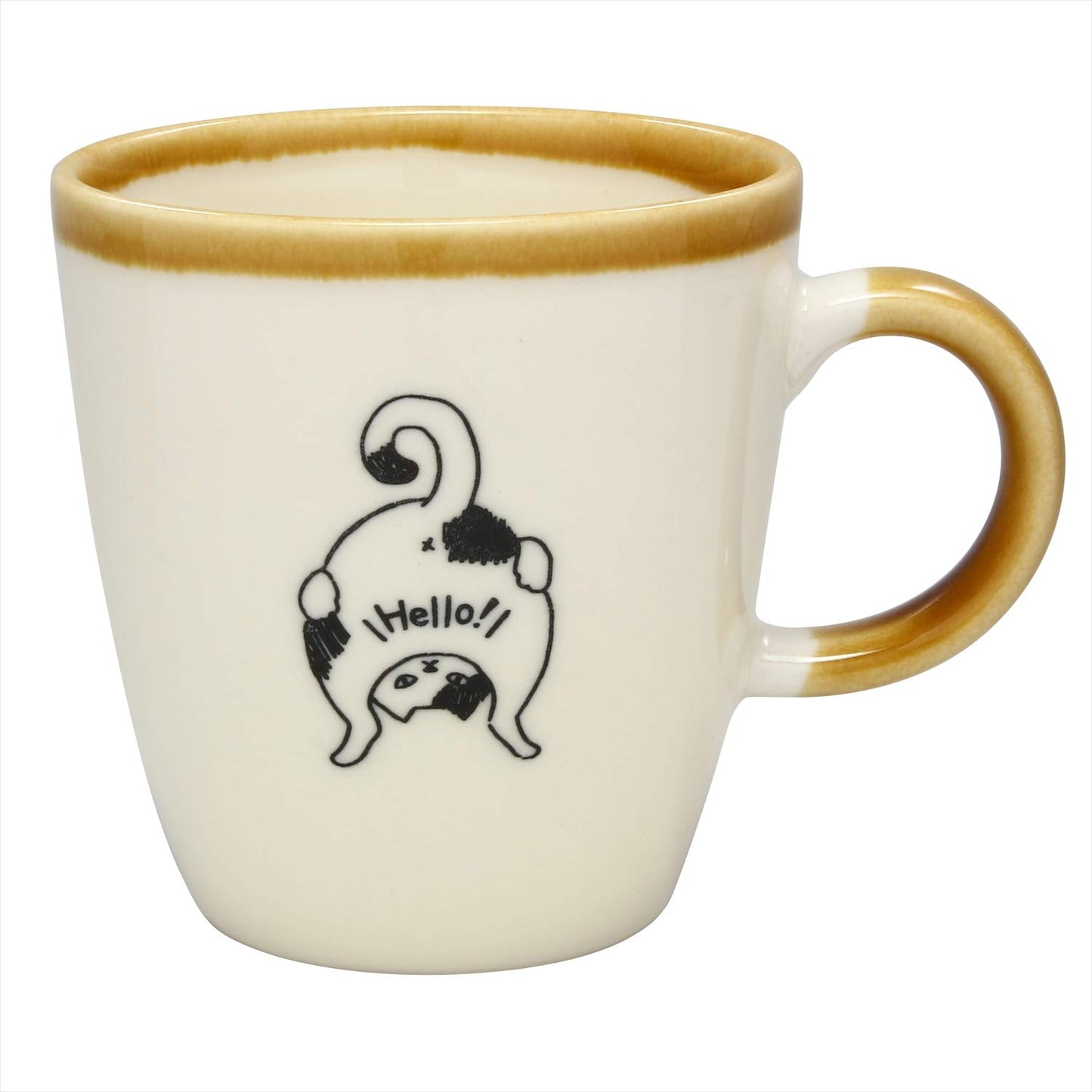 かじゅあるらいふ(Kakuni) Kaju Arifu K13380 Mino Ware Cat Mug, Butch, 9.1 fl oz (270 ml)