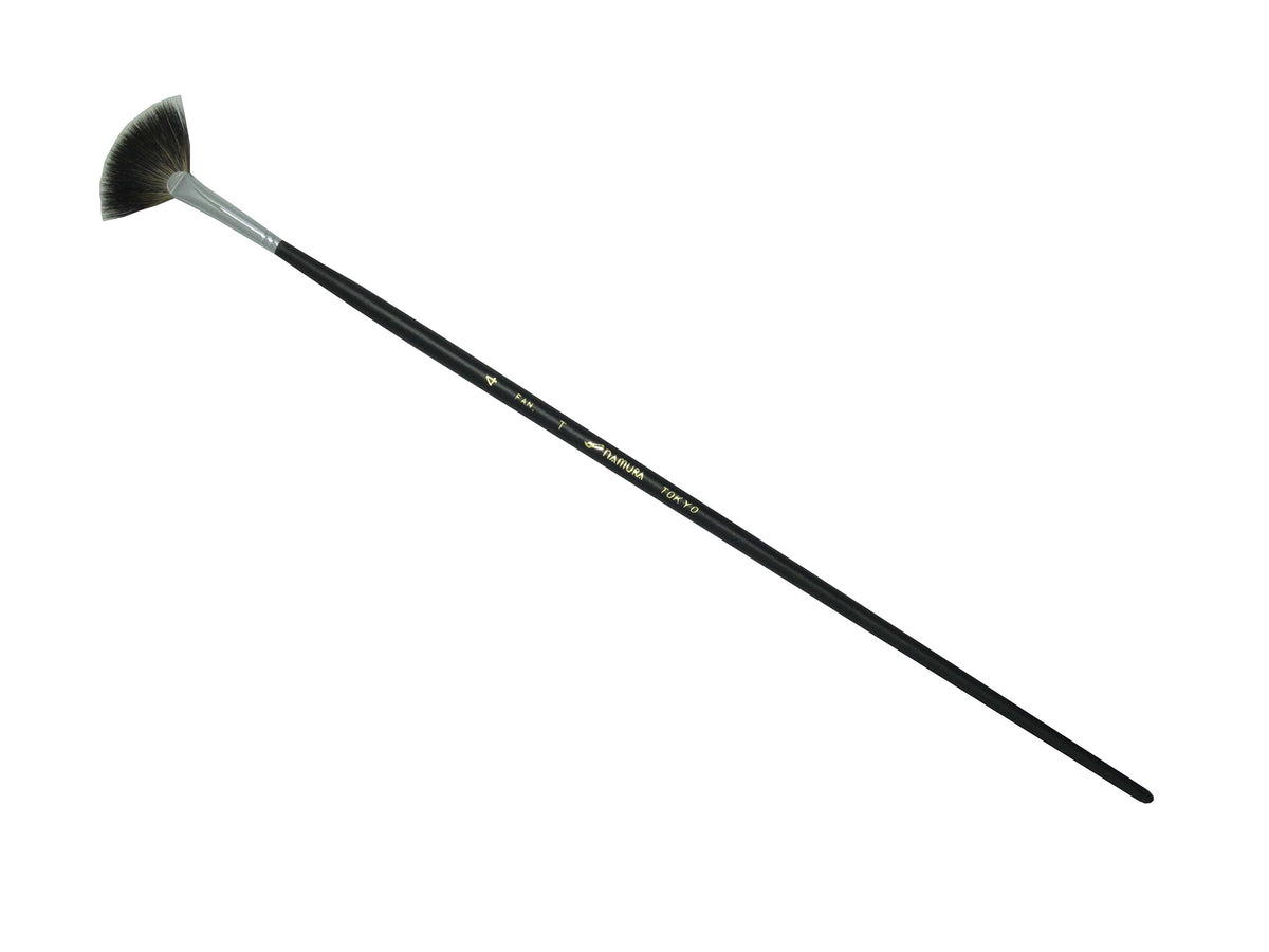 Namura Oil Brush Fan Tanuki No. 4