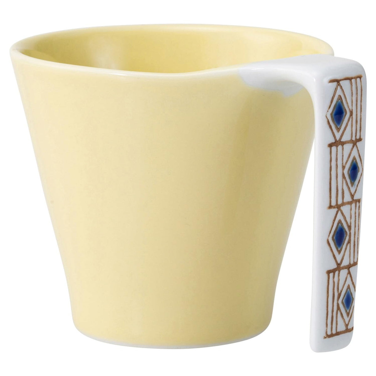 西海陶器(Saikaitoki) Saikai Pottery Hasamiyaki 25397 Mug, Small, Capacity: Approx. 7.8 fl oz (220 ml), Calm, Yellow, Microwave Safe, Dishwasher Safe