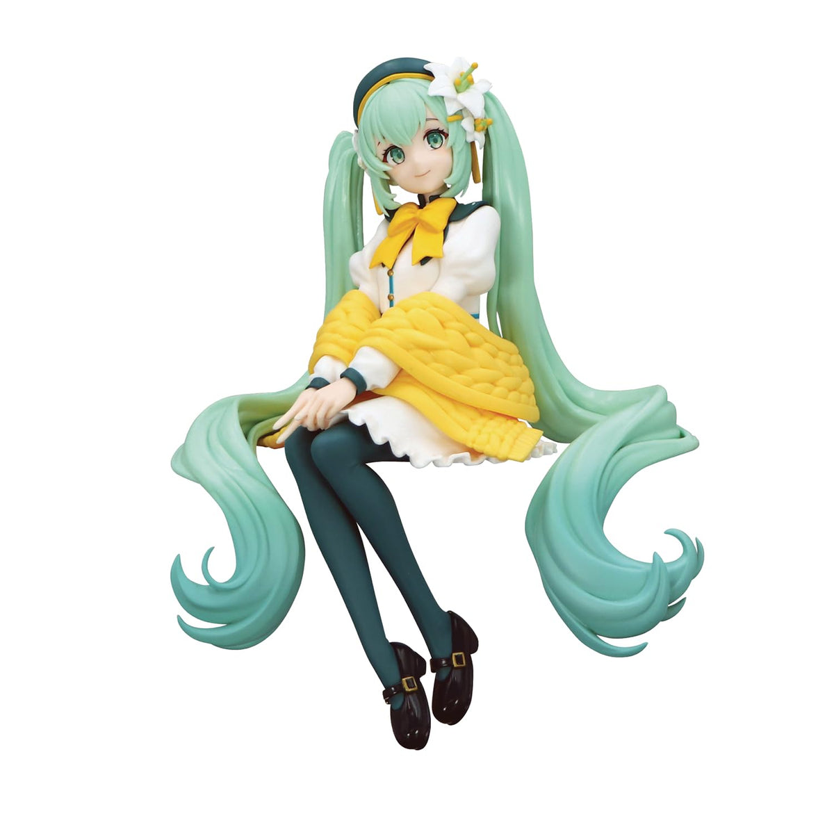 Furyu Hatsune Miku PVC Noodle Stop Flower Fairy Lily Statue 14cm, Black