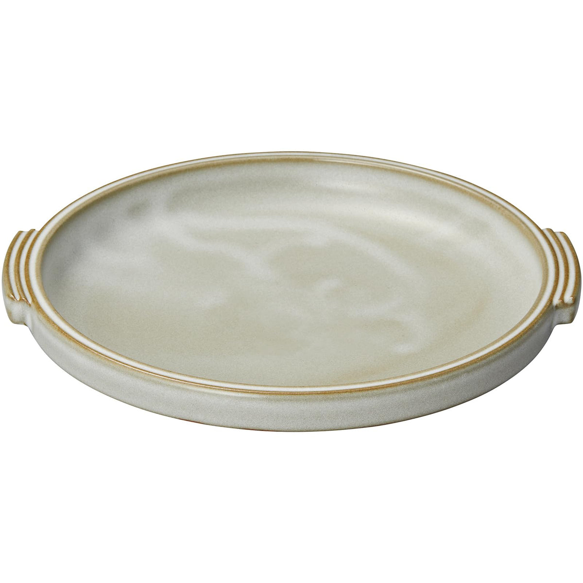 三陶(Santo) Banko Ware 19102 Fire-Safe Oven Safe Heat-resistant Tableware No. 8 Ceramic Plate, Hanamishima, Width 10.6 x 9.8 x Height 1.6 inches (27 x 25 x 4 cm), Made in Japan