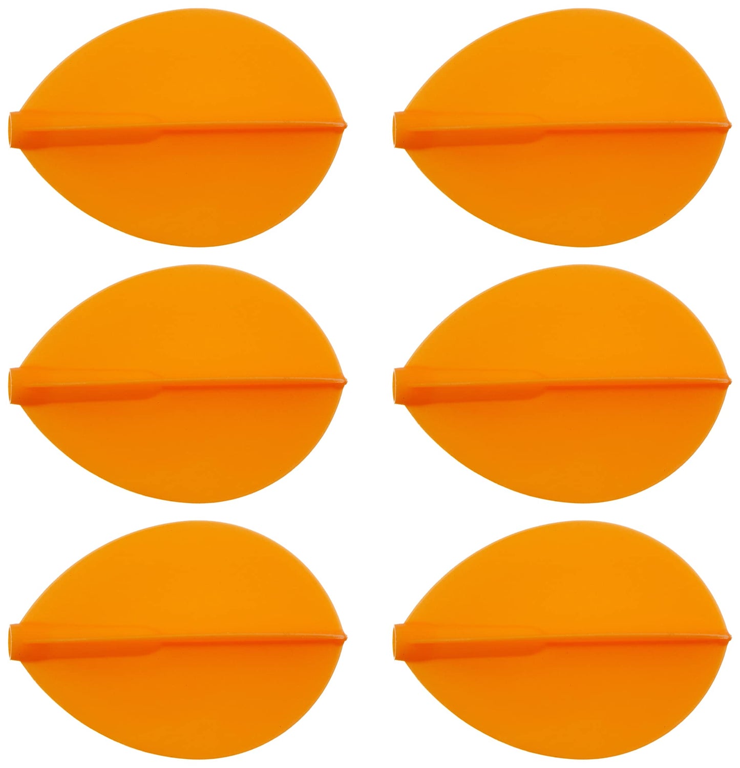 Fit Flight Cosmo Darts 6 Pack Pear Dart Flight (Orange)