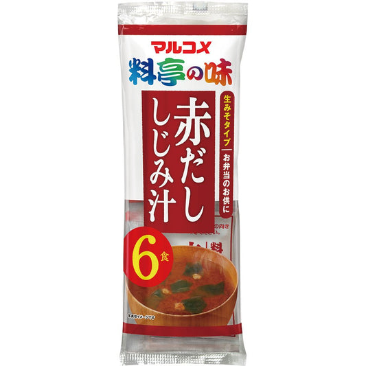 It's taste red Marukome raw miso soup restaurant clam 6 meals ~ 12 bags