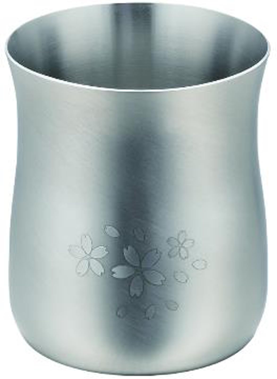 シモリュウ 18-8 Stainless Steel Cheers Tumbler (Satin Finish, Cherry Blossom) SR-007