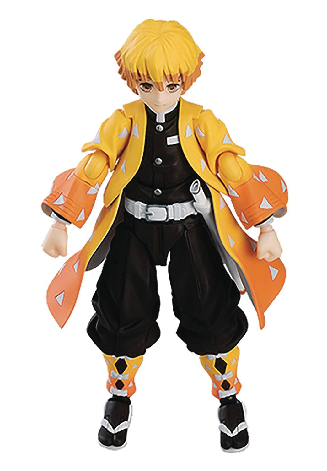Max Factory Demon Slayer: Kimetsu no Yaiba: Zenitsu Agatsuma Deluxe Figma Action Figure, Multicolor