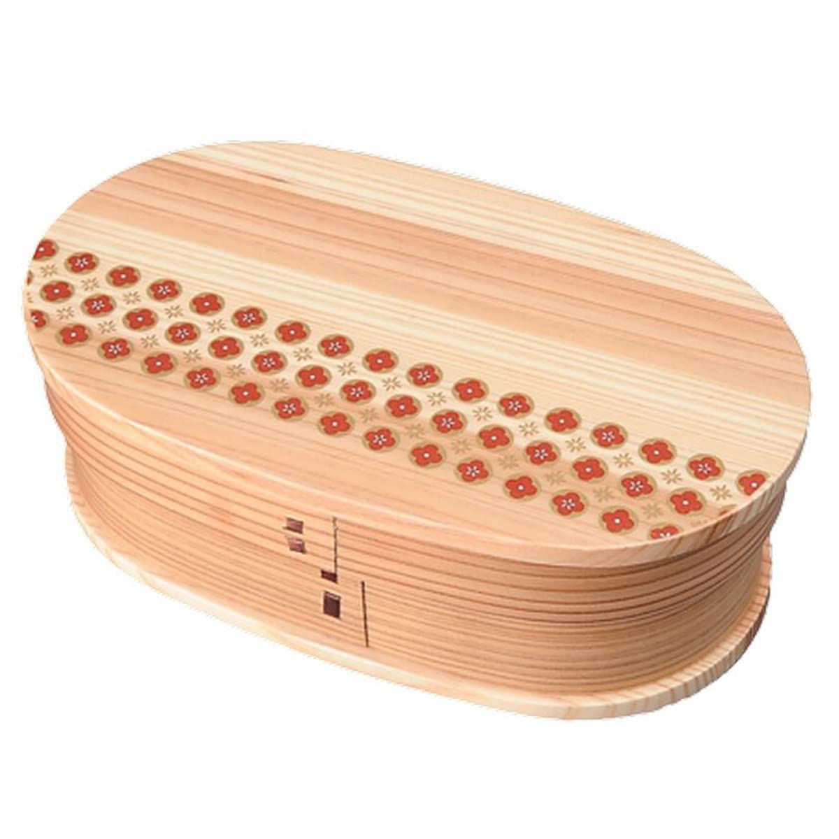 j-kitchens Magewappa Bento Box, 7.5 x 4.4 x 2.6 inches (19 x 11.3 x 6.5 cm), 24.7 fl oz (700 ml), Urethane Current Model