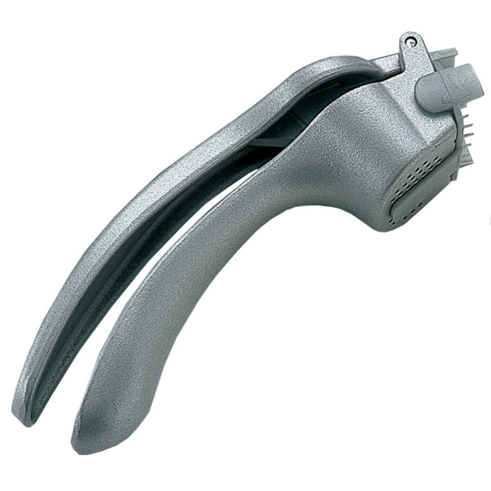 1808 Tiger Crown Garlic Press Silver, 1.6 x 6.5 x 2.0 inches (40 x 165 x 50 mm), Aluminum Die Cast, Fluorinated with Brush