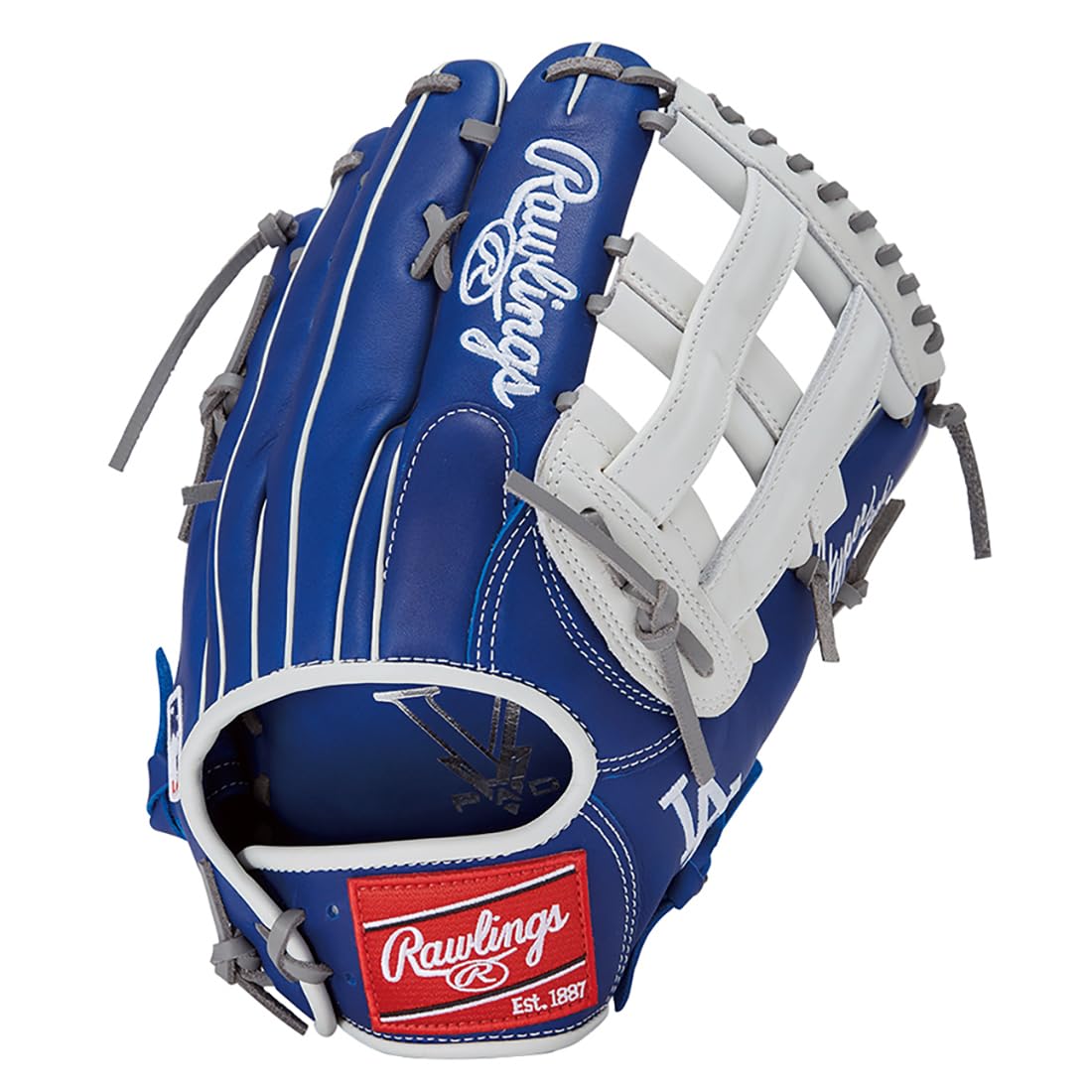 Rawlings Baseball Glove Soft Adult Hyper TECH MLB Team GR5HTMY719 Dodgers [Outfielder] Size 12.75 *Left Throwing (Right Handed)
