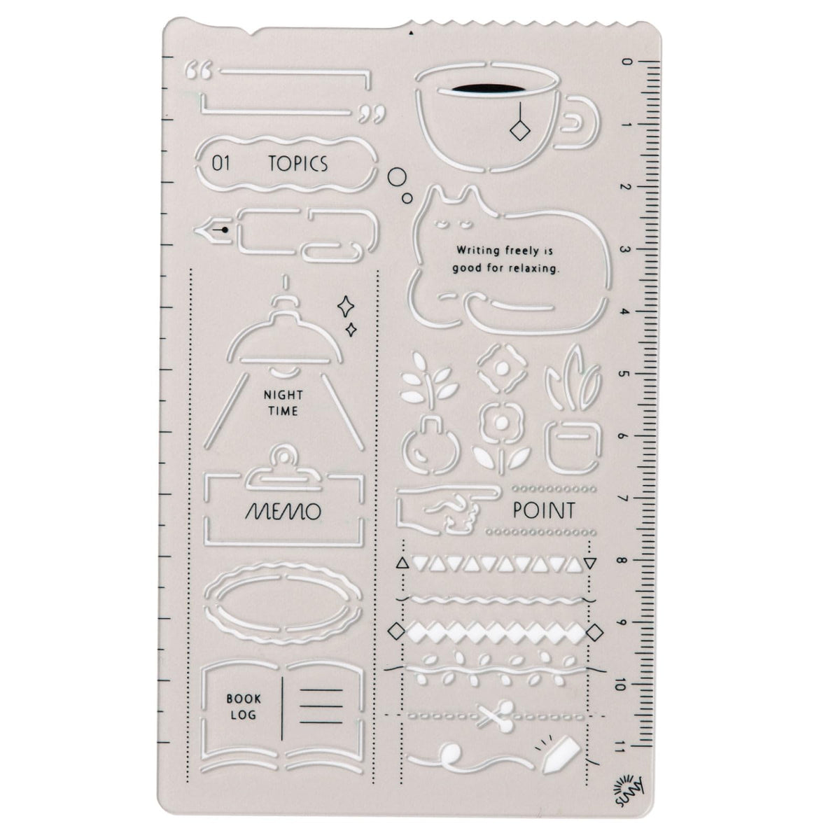 Iroha Publishing Template Sunny Template for Notebook Ruler [Relax TIME] LSZ-05