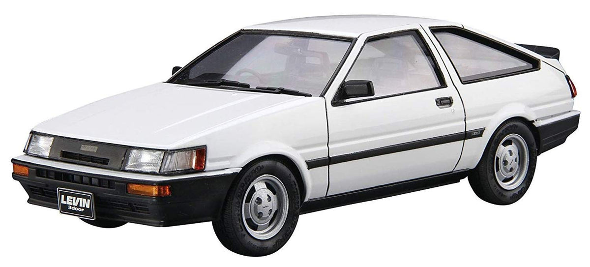 Aoshima Bunka Kyozai 1/24 The Model Car Series No. 85 Toyota AE85 Corolla Levin 1500SR 1985 Plastic Model