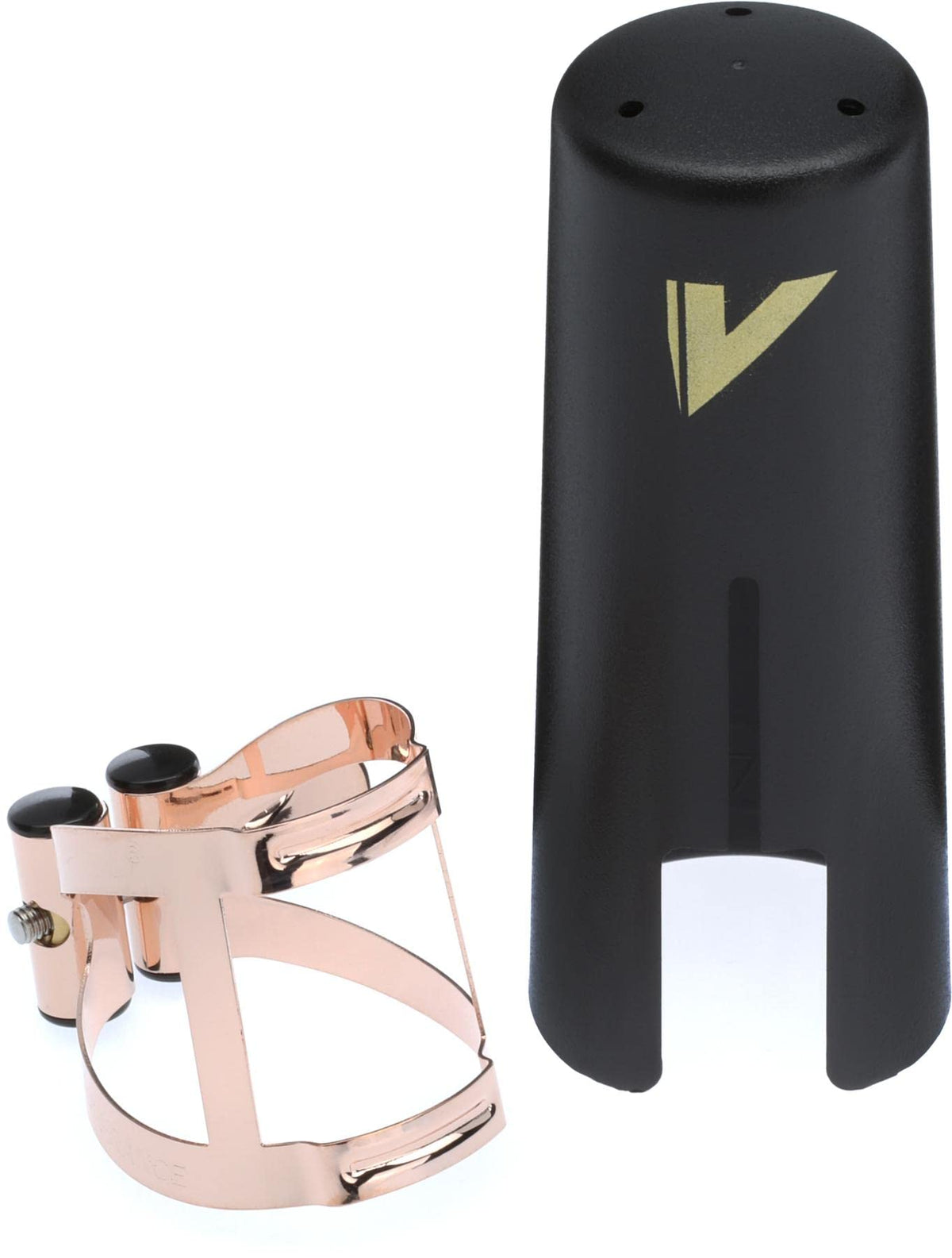 Vandoren LC58PGP M|O Ligature and Plastic Cap for Tenor Sax; Pink Gold
