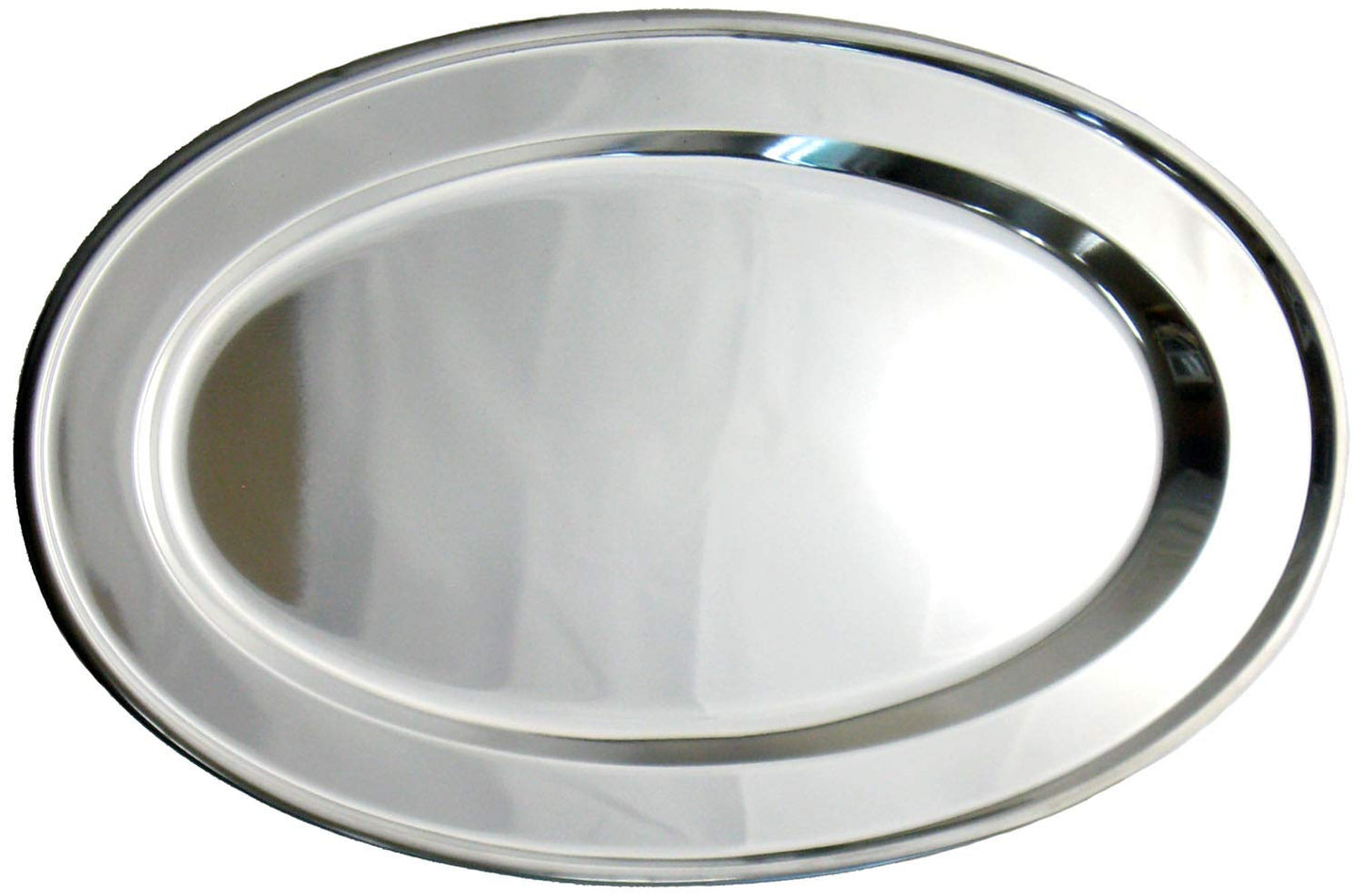 Nagao 92118 Tsubamesanjo Oval Plate, 18 Inches, 17.7 inches (44.8 cm), 18-0 Stainless Steel, Made in Japan