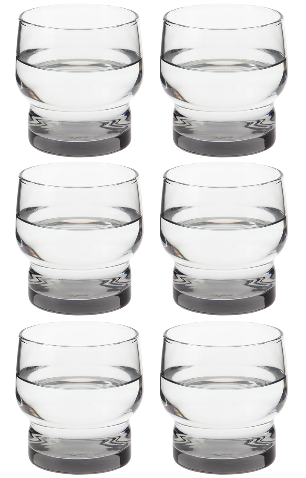 Toyo Sasaki Glass 08004HS-SS Tumbler, Father's Day, Black, 7.1 fl oz (210 ml), HS Stack, Made in Japan, Dishwasher Safe, Pack of 6