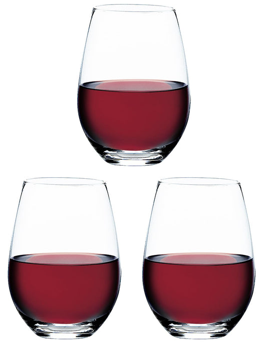 Toyo Sasaki Glass T-24104HS-JAN-W Tumbler Glass, Water Variation, Approx. 12.2 fl oz (360 ml), Pack of 3, Made in Japan, Clear, Shatter-Resistant, Tumbler, Glass, Cup