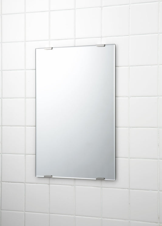 Topre Bath Mirror, Replacement Mirror, Approx. Length 20 x Width 14.0 inches (50.8 x 35.6 cm), Thickness 0.2 inches (5 mm), Moisture Resistant, Easy Installation, Made in Japan N-6, 1 Piece