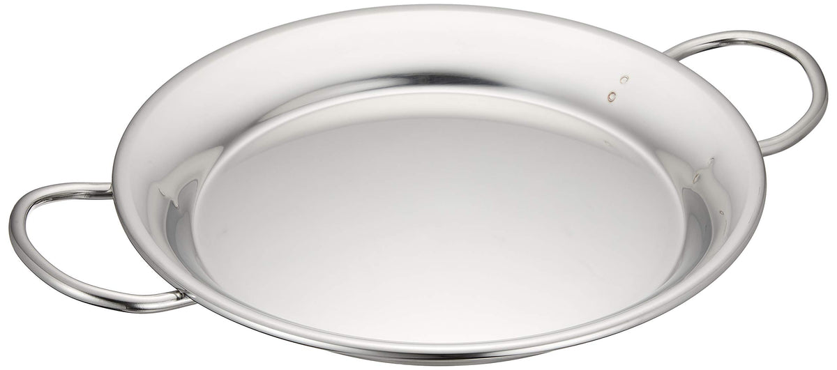 Endo Shoji PPE01026 Commercial Paella Pot, 10.2 inches (26 cm), 18-8 Stainless Steel, Made in Japan