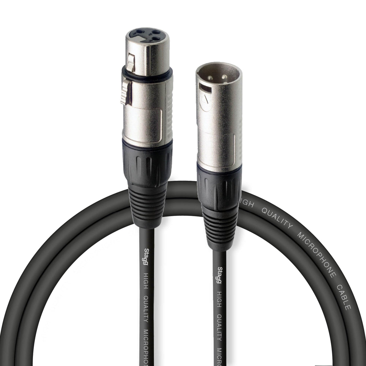 Stagg SMC3 CBL 3 m XLR to XLR Microphone Cable - Blue