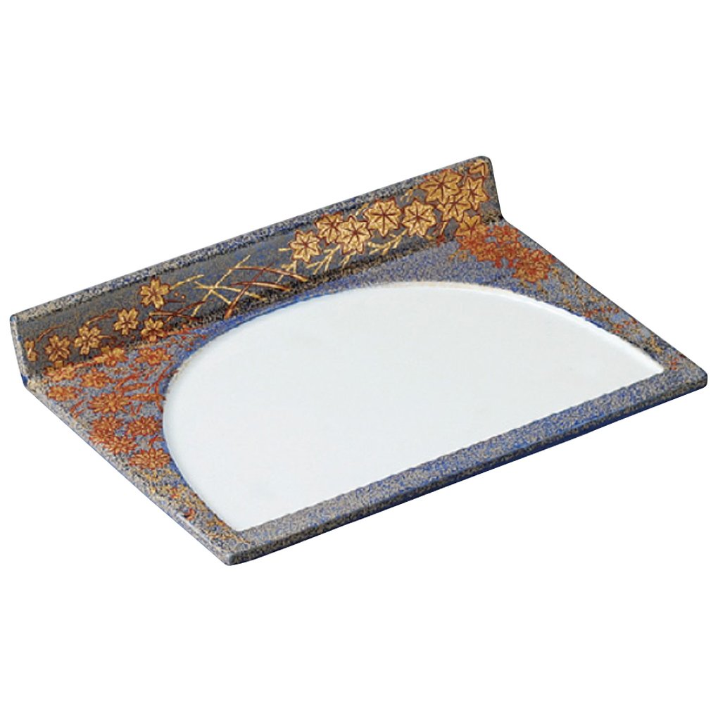 Yamasita Craft 11154150 Single Rise Unbrocade Pottery Plate, 5.8 x 8.3 x 1.2 inches (14.8 x 21 x 3 cm)