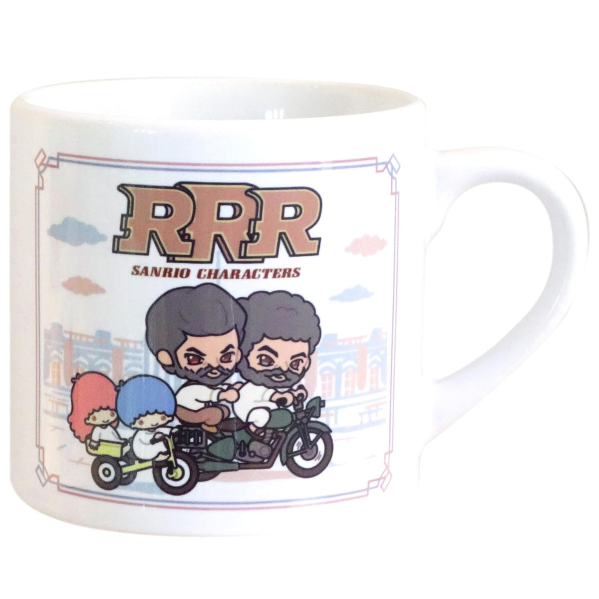 金正陶器(Kaneshotouki) RRR x Sanrio 510102 Characters Mug, Approx. 8.5 fl oz (240 ml), Microwave Safe, Motorcycle, Made in Japan