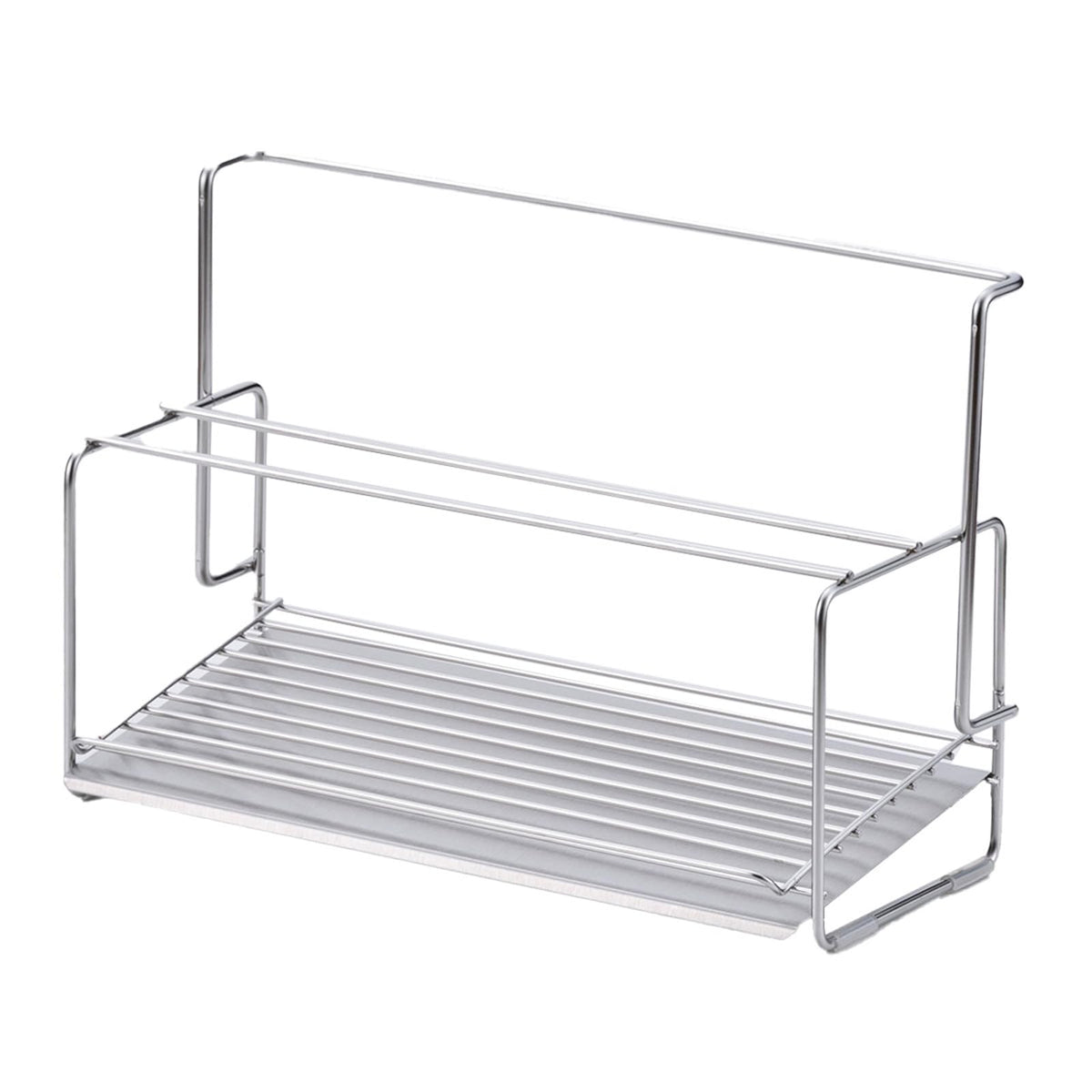 下村企販 Shimomura Planning 45312 Bottle Drainer Stand, Made in Japan, Dish Drainer Rack, Can Drain Small Items, Water Flowing, Water Bottle, Mug Bottle, Stainless Steel, Sink