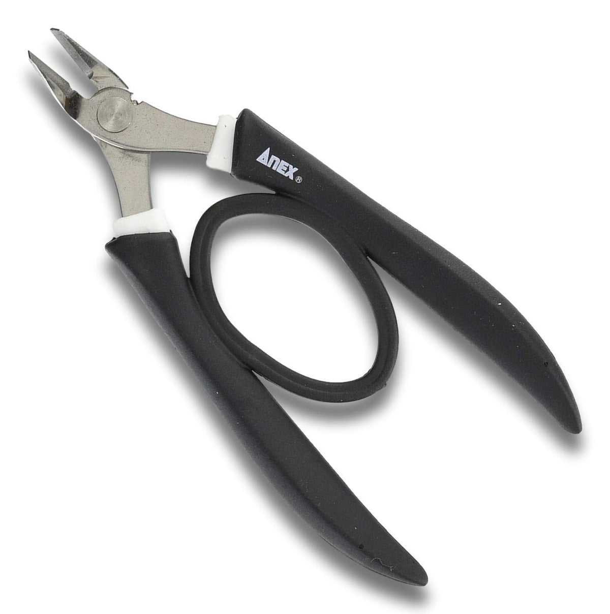 ANEX Side Cutting Pliers for Jewelry Making, Professional Jewlery Side Cutter, Heavy Duty Micro Wire Cutting Tool, Black, Made in Japan