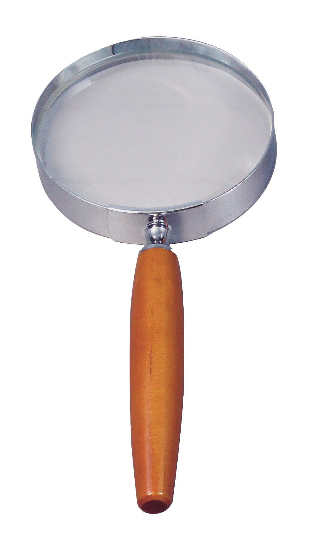 MIZAR-TEC RL-1441 Handheld Loupe, 2.5X Magnification, Lens Diameter 3.5 inches (90 mm), Wooden Handle, Made in Japan