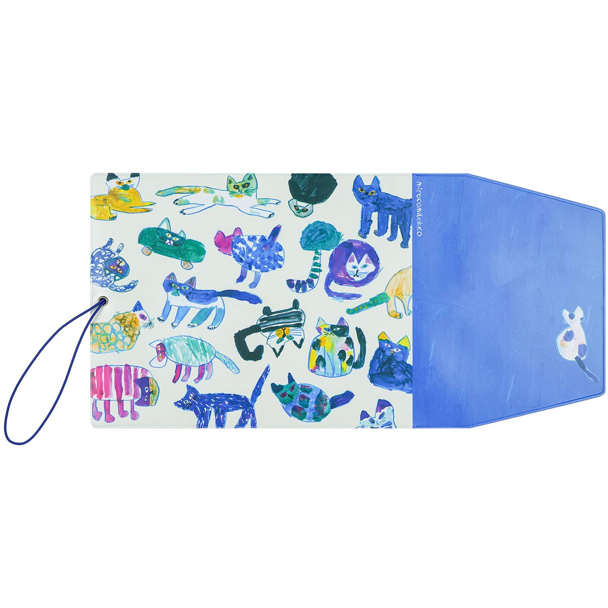 Greeting Life Mirokomachico Book Cover Cat MRZ-69 Blue