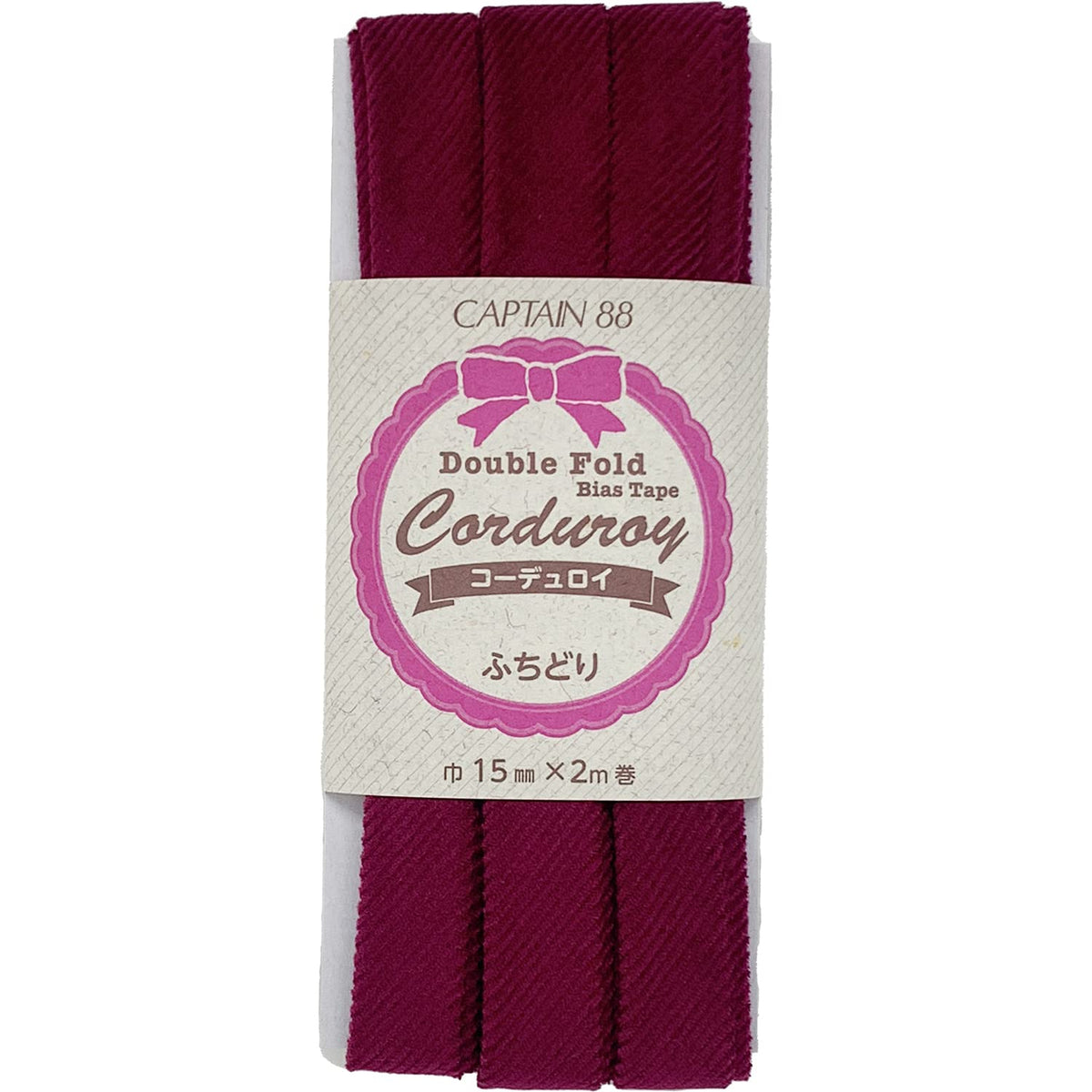 CAPTAIN88 corduroy hutidori Width 15 mm X 2 m Roll