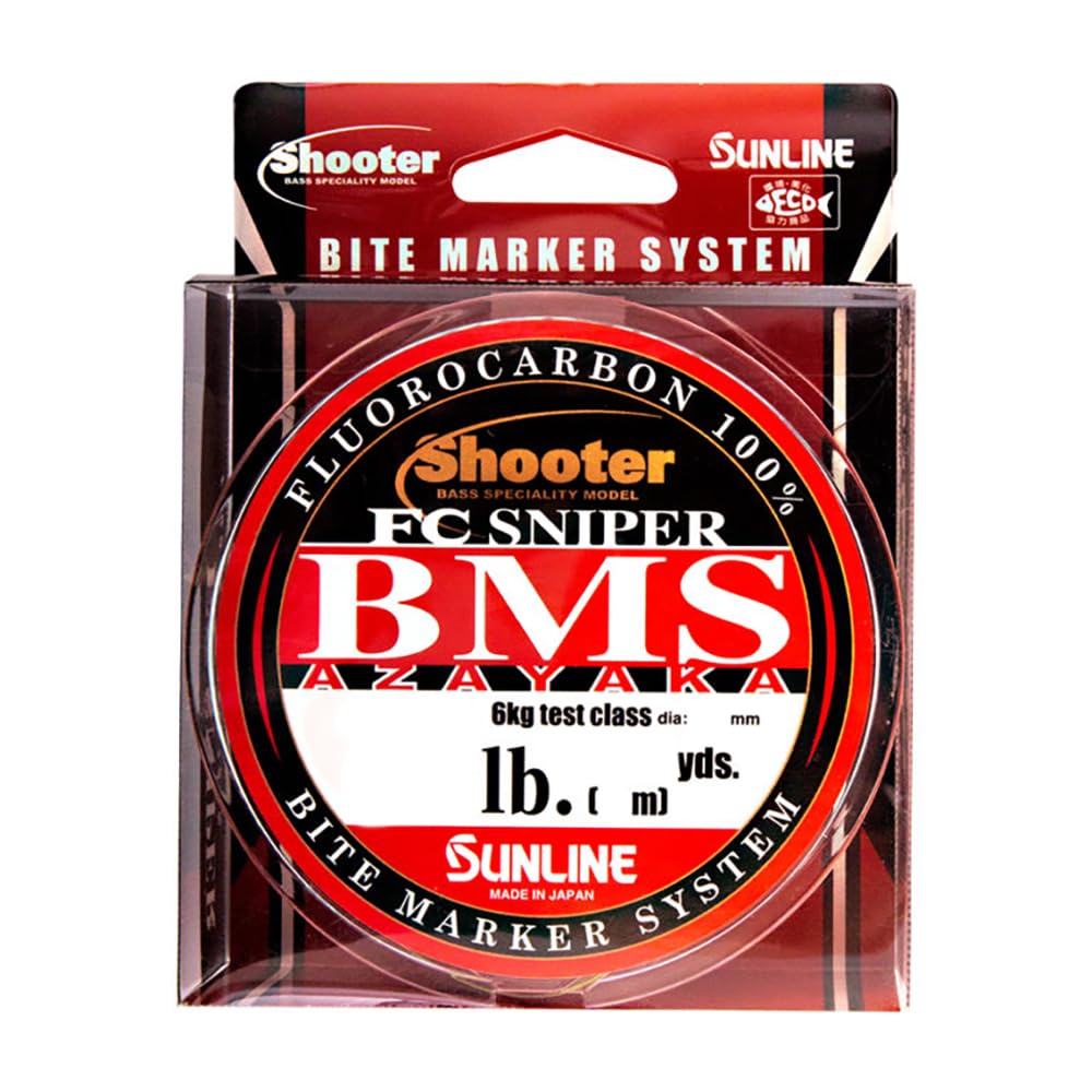 SUNLINE Fluorocarbon Line Shooter FC Sniper BMS AZAYAKA 328.1 yd (300 m), 20 lbs, 5 Colors