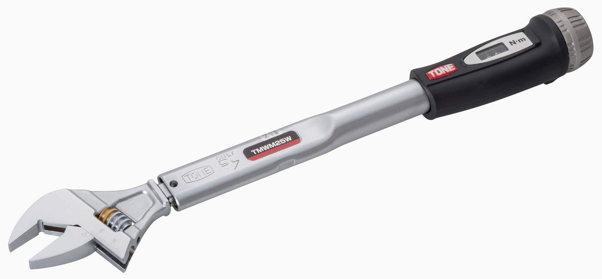 TONE Torque Wrench Adjustable Wrench Type (Digital Reading) TMWM15 Black Torque Range 3-15Nm