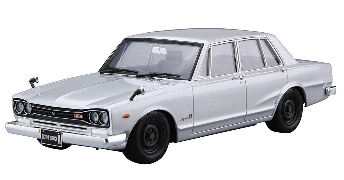 Aoshima 1/24 Scale Kit 58350 The Model Car 045 Nissan PGC10 Skyline 2000GT-R 1970