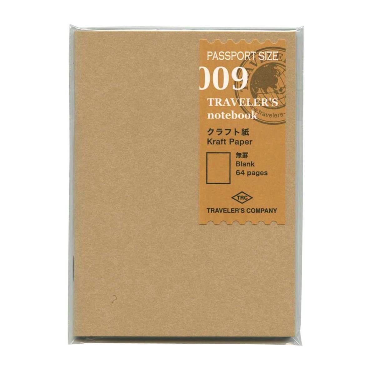 MIDORI TRAVELER'S Passport Size Refill 009 /Kraft papaer