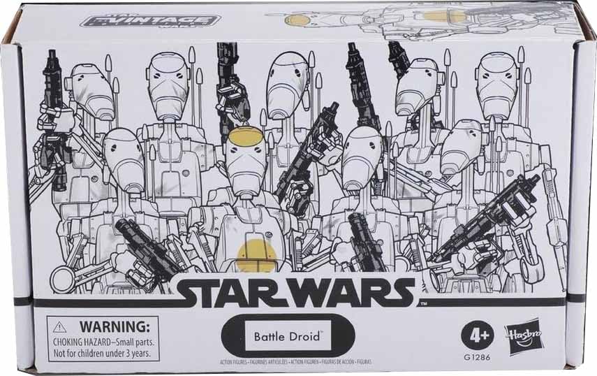 Hasbro Collectibles - Star Wars: The Phantom Menace - Vintage Collection - Battle Droid Action Figure 4-Pack