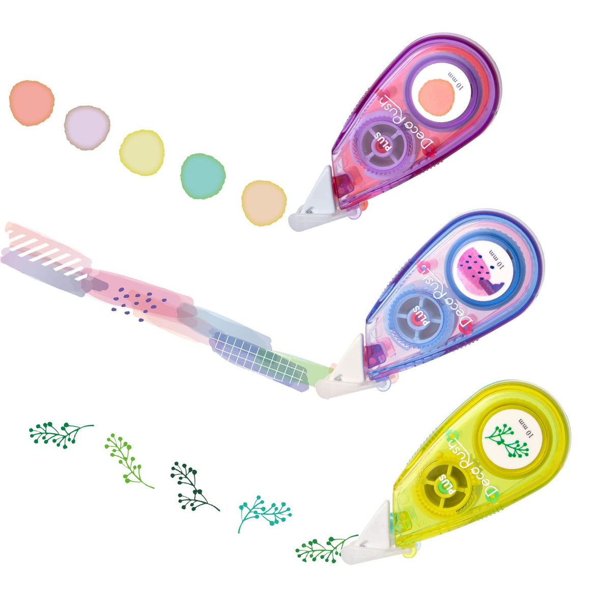 Plus DECORRASH 10mm Colorful Pattern Set DC-080 51-979/51-982/51-984