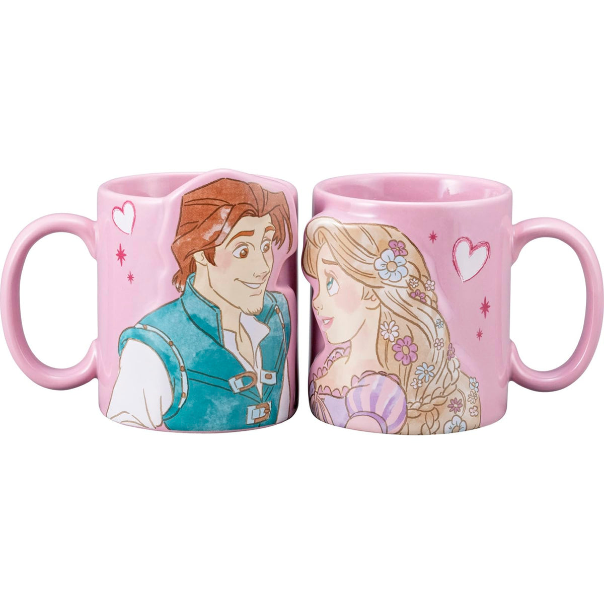 Disney SAN4080 Rapunzel on the Tower, Pair Mug, Set of 2, Approx. 10.1 fl oz (300 ml)