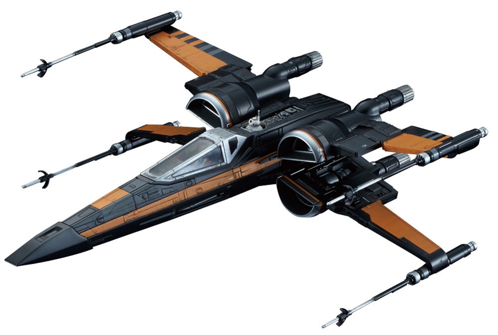 BANDAI Hobby Star Wars 1/72 Poe's X-Wing Fighter The Force Awakens Building Kit