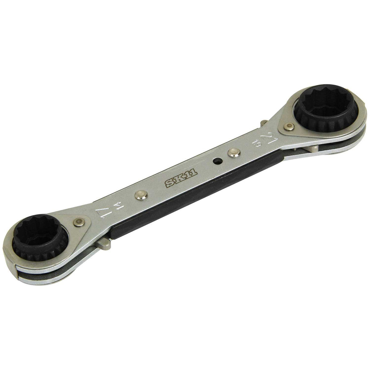 SK11 SMR-1421W 4 Size Wobble Ratchet Wrench, 0.5 x 0.7 x 0.8 inches (14 x 17 x 19 x 21 mm)