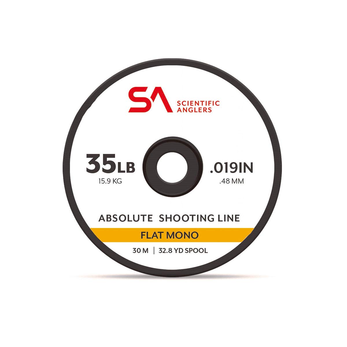SA Absolute Flat Mono, 30 meters, 35lb ORANGE