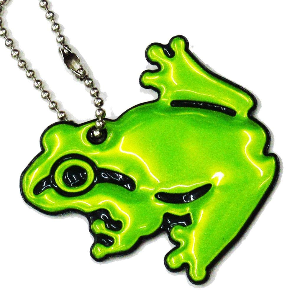 ヨシオ Biological Keychain Series Reflective, W130mm×H75mm, Yellow (Frog)