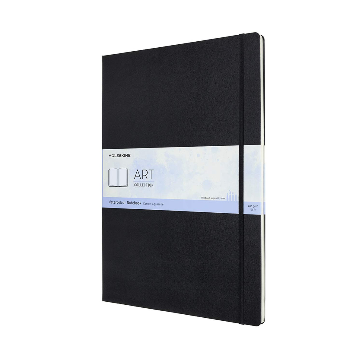 Moleskine Art Collection ARTBF855 Watercolor Notebook Hardcover A3 Size, Black