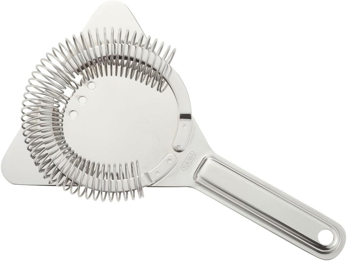 Sanho Sangyo YUKIWA Q-03302055 Mixing Glass Cocktail Strainer, Silver, W 3.9 x D 6.3 x H 0.8 inches (10 x 16 x 2 cm), Triangle/Handle